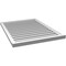 Ekena Millwork Vertical Surface Mount PVC Gable Vent: Functional, w/ 2"W x 2"P Brickmould Sill Frame, 30"W x 40"H GVPVE30X4003SF - alternate 4